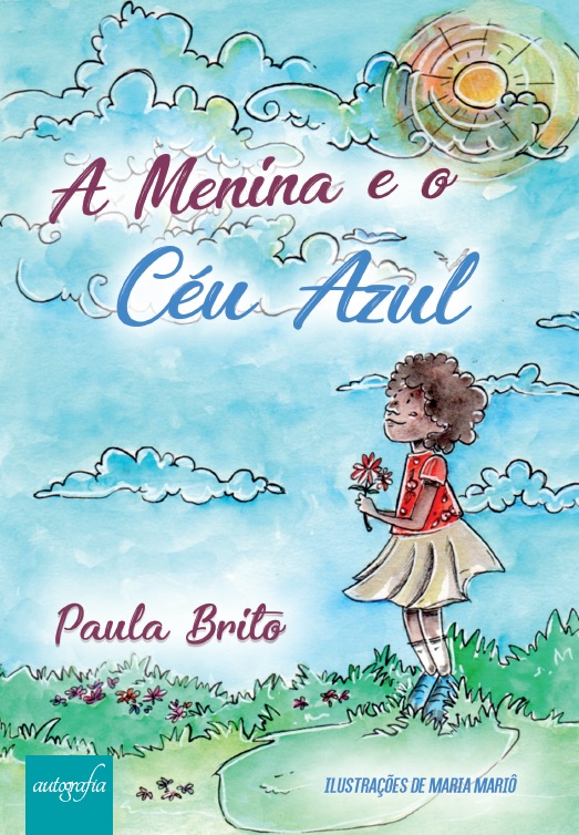 A menina e o céu azul