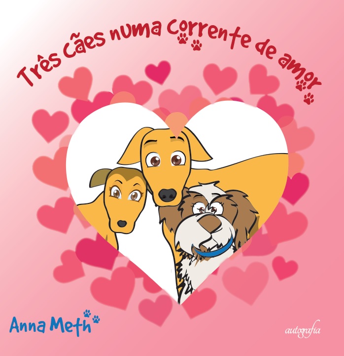 Três cães numa corrente de amor